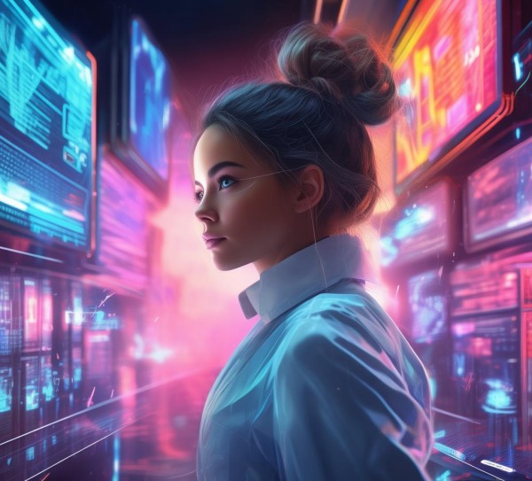 女生科技动态壁纸 女生科技动态壁纸